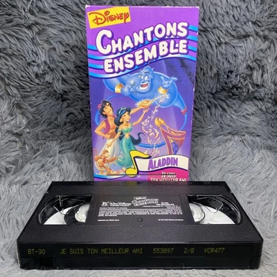 Disney: Chantons Ensemble Sing Aladdin He Suis Ton Meilleur Ami Along VHS French - Bild 1 von 4