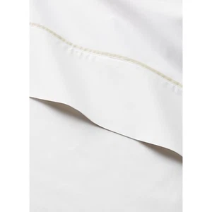 NEW Ralph Lauren King Flat Sheet Palmer White Sand Dune Organic Cotton Old Money - Picture 1 of 6