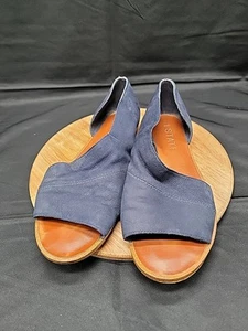 1. State Celvin Womens Navy Leather Slipon Flats Size 7.5 - Picture 1 of 8