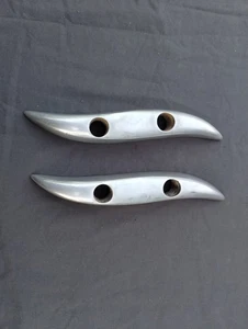 Set Of Two Vintage Nambe 592 candle holder, Mid Century Modern, Solid Aluminum. - Picture 1 of 5