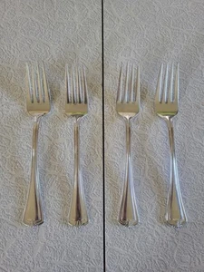 Reed & Barton Stainless Flatware Salad Fork 7" Set Of 4 - Picture 1 of 3