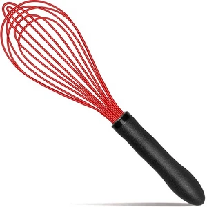 Silicone WhiskKitchen Silicone Whisks for Cooking Non ScratchWisking Tool Met... - Picture 1 of 9