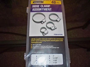 40pc Hose Clamp Asst Parts Auto Boat Truck Farm Home Industrial Construction  - Picture 1 of 1