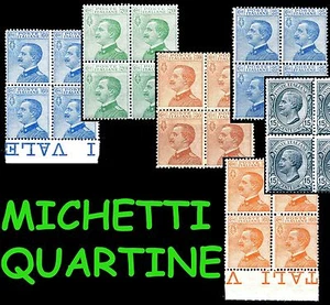 Regno Leoni e Michetti in quartine MNH** Tutte integre LUSSO !! - Picture 1 of 17