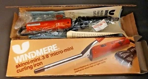Windmere Skinni Mini Orange Curling Iron SM-1C/552 3/8" inch Micro Vintage Rare - Picture 1 of 6