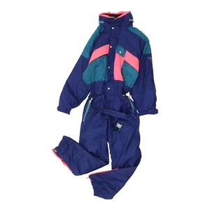 Traje de esquí Brugi azul marino | Traje de nieve retro para hombre ropa deportiva de invierno equipo de nieve - Imagen 1 de 4