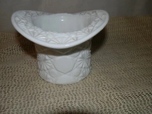 Vintage, Fenton, Button & Daisy, Milk Glass, Top Hat, Bowl - Imagen 1 de 5