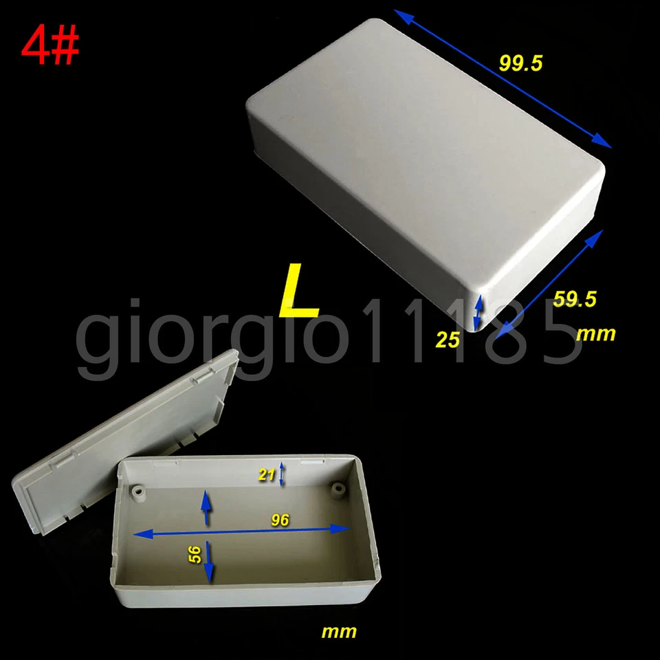 US Stock 2x Plastic Project Box Electronic Enclosure Case DIY 99.5 x 59.5 x 25mm - Image 1 of 1
