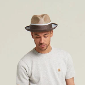 Dasmarca VERONA Herren Sommer Two Tone Fedora Trilby Hut - Bild 1 von 49