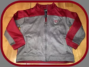 WISCONSIN BADGERS KIDS MEDIUM 5-6 GEN 2 FULL ZIP STITCHED SWEATSHIRT NWOT - Picture 1 of 5
