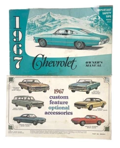 1967 Chevrolet Impala Caprice Bel Aire Owner's Manual Custom Feature Brochure - Picture 1 of 2