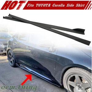 Extensión de falda lateral negra mate negra mate para Toyota Auris Corolla E210 5D 2019-2025 EE. UU. - Imagen 1 de 5