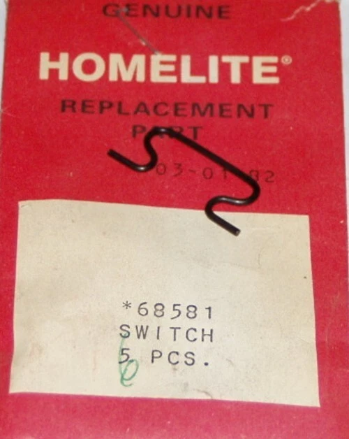 Homelite 150 Chainsaw On/Off Switch Retainer Spring 68581 Foto 1 de 1