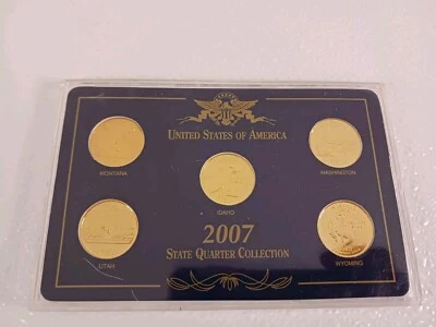 2007 24kt Gold Plated State Quarter Collection - Image 1 of 3