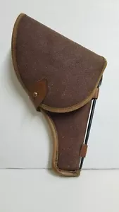 Soviet M1895 Nagant Revolver Brown Vinyl Belt Holster Dated 1960 - Picture 1 of 14