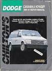 Dodge CaravanPlymouth Voyager 1984-91 Repair Manual (Total Car Care) - GOOD