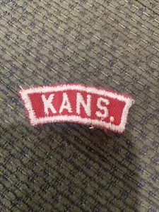 Älterer Pfadfinder Kans. Kansas rot weiß Staatsstreifen BSA - Bild 1 von 2