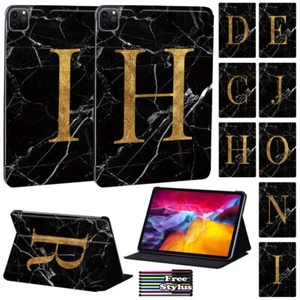 Initials PU Leather Stand Cover Case For Apple iPad Air 123456/Air 11'' 13' 2025 - Picture 1 of 36