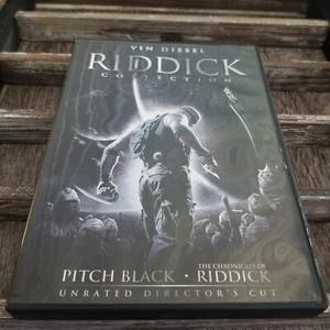 Riddick Collection DVD 2013 Pitch Black Chronicles of Riddick Director's Cut - Foto 1 di 2