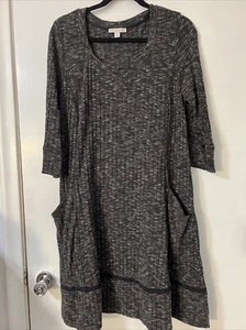 Westport 1962 - Women’s Size 1X Knit Midi Stretch Sweater Dress with Pockets - Picture 1 of 9