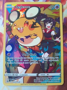 Dedenne TG07/TG30 SWSH Brilliant Stars Full Art Holo Ultra Rare Pokemon Card NM - Picture 1 of 2