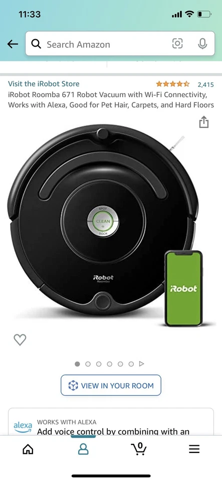 iRobot Roomba 671 Robot Vacuum With Wi-fi CONNECTIVITY - Image 1 of 1