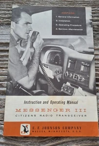 Messenger 3 III Radio Transceiver Instruction Operating Vintage Manual - Picture 1 of 3