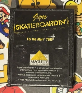 Atari 7800 Super Skateboardin' Game nur Cartridge getestet & funktionsfähig - Bild 1 von 2
