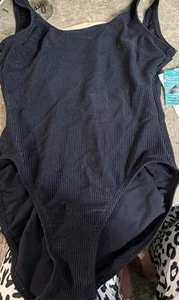VINTAGE CATALINA SWIMSUIT! SIZE 1 X. NEW ! BLACK - Picture 1 of 6