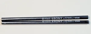 Eberhard Faber 2 Ebony Jet Black Extra Smooth 6325 artist pencils - Picture 1 of 14