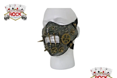 Gothic Vinyl Mask Men/Women Steampunk Retro Cosplay Gears Mask - Image 1 of 2