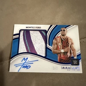 2023 Immacolata WWE Montez Ford FOTL Patch Auto /6 - Foto 1 di 2