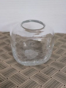 Klar Crackle Glas 5" hoch - Bild 1 von 6