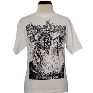 MERCILESS Realm Of The Dark 2XL T-Shirt Weiß Herren Band Logo - Bild 1 von 9