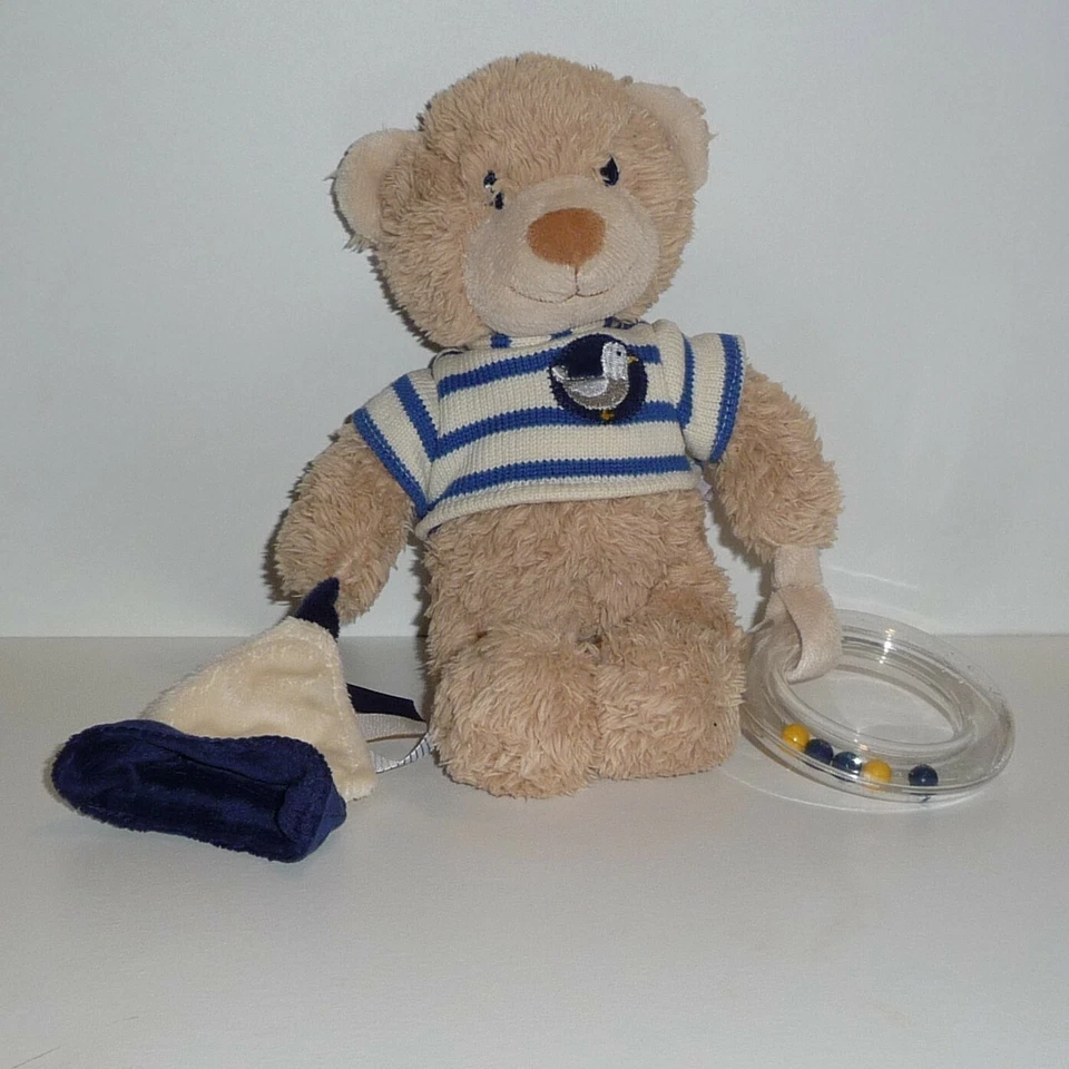 Doudou Ours Pommette - Collection Marin - Photo 1/1