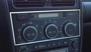 D Lexus I200-I300 Chrom Rahmen für Klimabedienteil - Edelstahl poliert - Bild 1 von 3