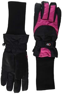 Tundra Boots Kids 166893 Snowstoppers Winter Gloves Black/Fuschia Size Large