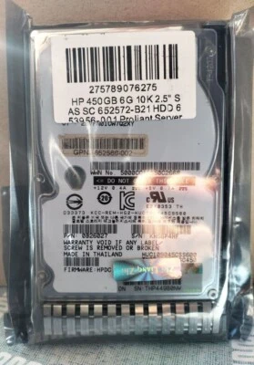 fit 450GB 10K 2.5" SAS SC 652572-B21 HDD 653956-001 Proliant Server For - Image 1 of 4