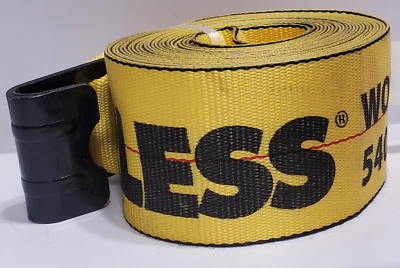 WINCH STRAPS FLAT HOOKS FLATED TIE DOWN PEERLESS 4" X 30 5400LBS CC4030 1pcs Foto 1 de 4