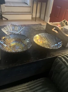 Dog Designer Bowl Bowls Glass Gold Cat Small - Picture 1 of 3