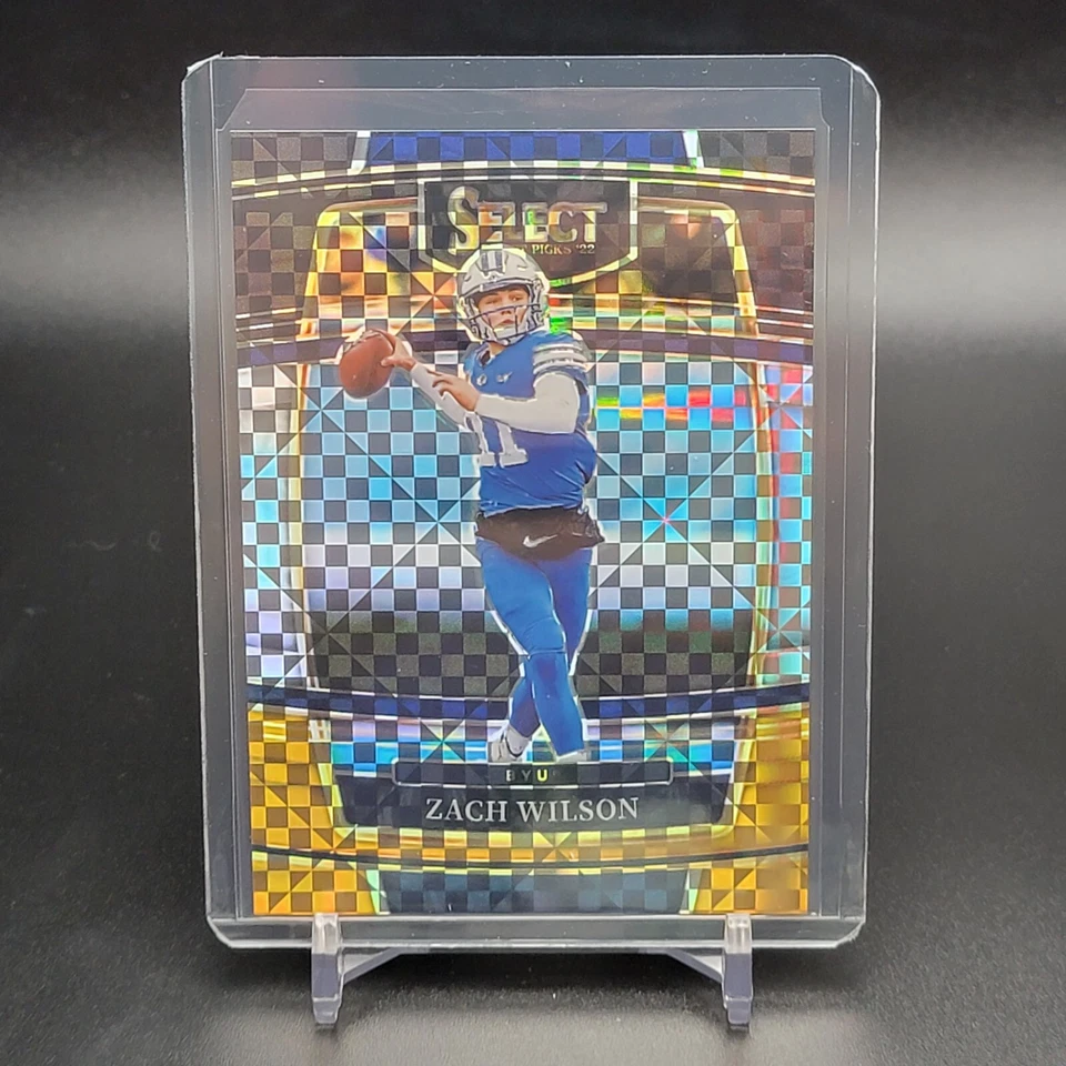 2022 Select Draft ZACH WILSON #41 CONCOURSE Level BLACK & GOLD SQUARES SSP #/100 - Image 1 of 4