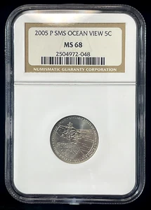 2005 SMS Jefferson Nickel - Ocean View - NGC MS68-(bin5213V) - Picture 1 of 4