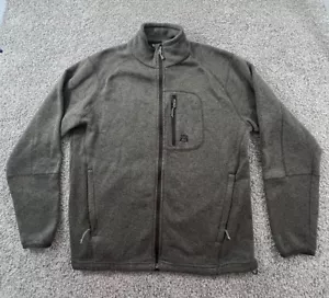 Avalanche Jacket Mens XL Sweater Long Sleeve Full Zip Brown Mock Neck Collar - Picture 1 of 9