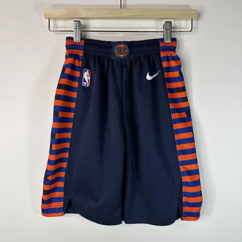 Nike Dri Fit New York Knicks NBA Shorts Blue Boys Small S Cover