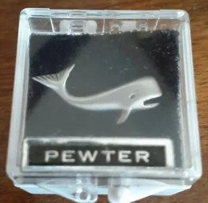 Pewter Whale Tie Bar Pin - Picture 1 of 3