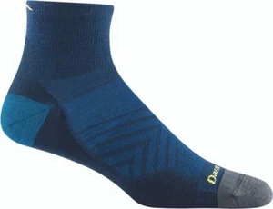 DARN TOUGH 1034 Eclipse MEN'S RUNNING MERINO WOOL 1/4 SOCKS Ultra Light XL L M - Picture 1 of 6