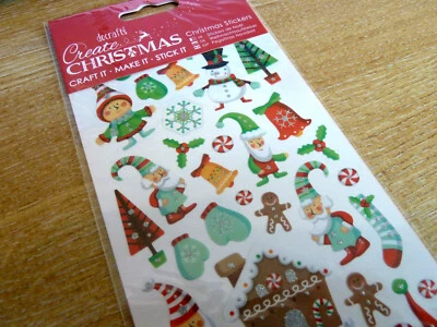 MINILABEL Colourful Small Christmas Stickers Sticky Labels for Kids Craft WD-64