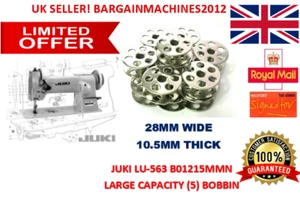 MÁQUINA DE COSER INDUSTRIAL JUKI LU-563 B01215MMN L/CAPACIDAD 5 BOBINAS PIE PARA CAMINAR - Imagen 1 de 10