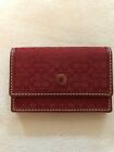 Coach Accordian Red Card Case Wallet