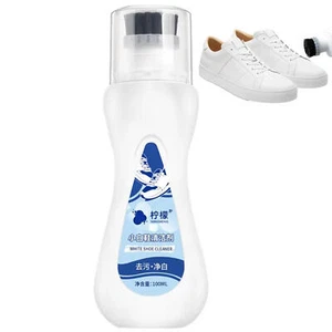 100ml Shoe Cleaner Sneaker Tennis Leather White Shoes Cleaning Foam with Brush - Picture 1 of 12